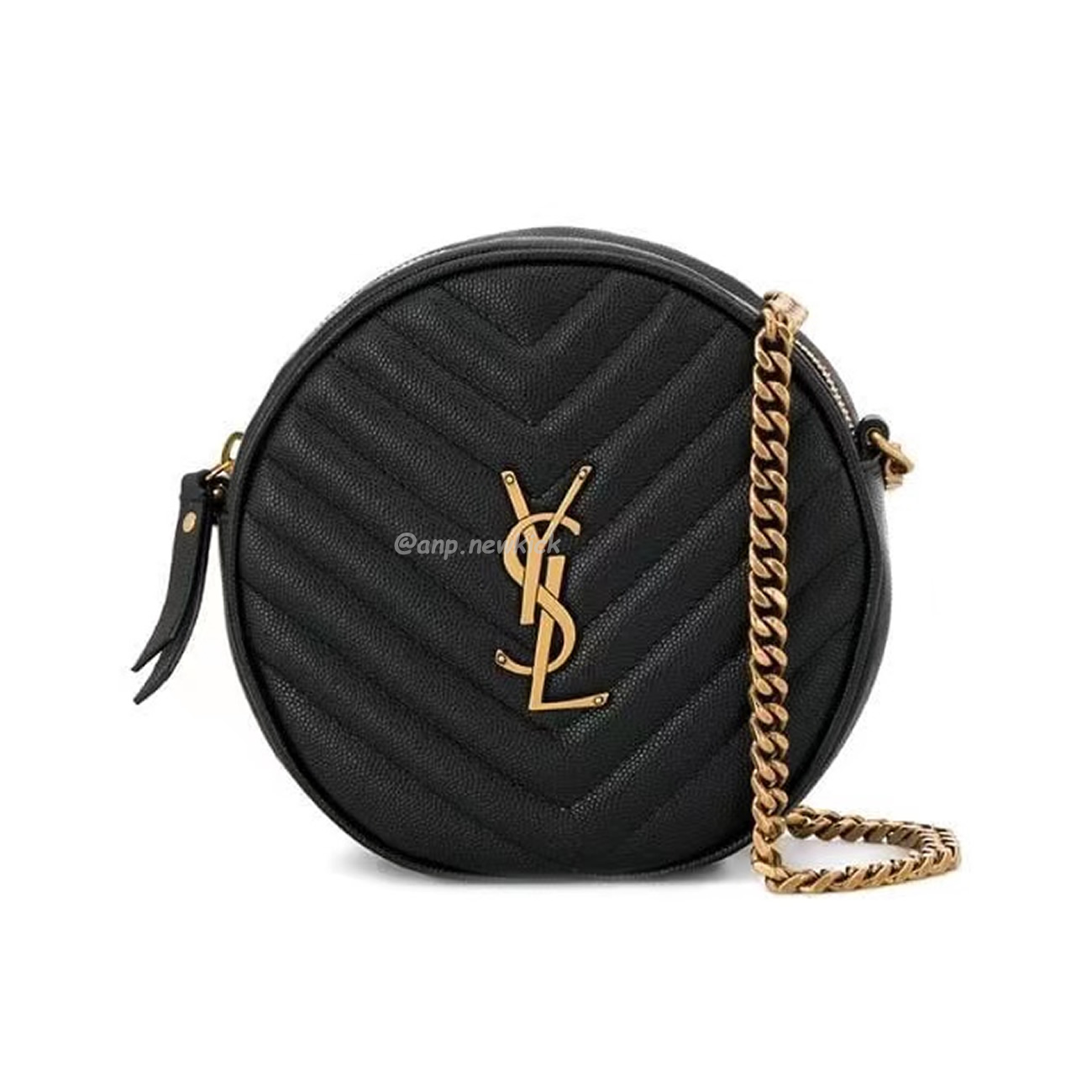 Saint Laurent Circular Quilted Crossbody Bag (13) - newkick.cc